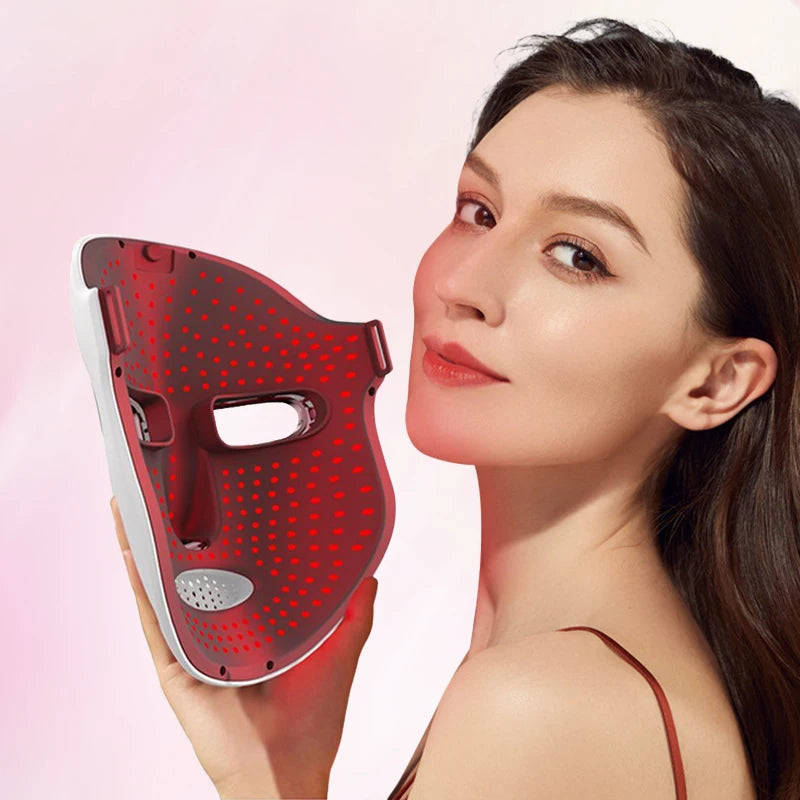 LuméaSkin™ – Masque LED 7 Couleurs Visage & Cou