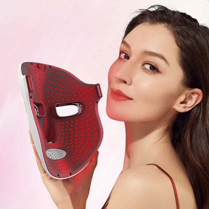LuméaSkin™ – Masque LED 7 Couleurs Visage & Cou